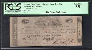 1814�N $1.50 �o�[�����g�K���X�H�� �o�[�����g�B�\�[���Y�x���[ �p�Ճm�[�g PCGS VERY FINE-35