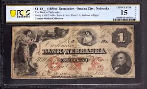 1857�N $1 �l�u���X�J��s �I�}�n�V�e�B����x�ꎆ�� PCGS B CHOICE FINE 15