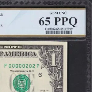 2006 �o�C�i�� 3 ����V���A�� $1 �A�⏀������ PCGS 65 PPQ Gem Unc FRN Rare