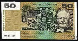 オーストラリア $50 ドル P-47 A 1973 サテライト ラット ドッグ UNC 希少通貨紙幣