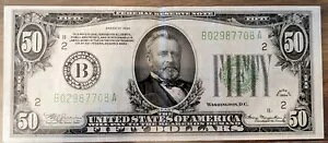 1934 �N $50 �A�M������s���� - �j���[���[�N�A�j�[�X �N���[�� �m�[�g ���i�t��