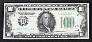 FR。 2153-B 1934-A 100 フランス連邦準備金紙幣、ニューヨーク州ニューヨーク州未流通