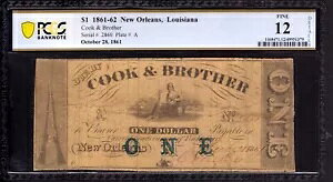 1861�N $1 �N�b�N&�u���U�[ �j���[�I�[�����Y ���C�W�A�i �I�u�\���[�g �X�N���v�g�m�[�g PCGS B �t�@�C�� 12