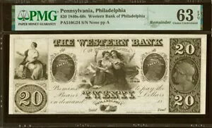 tBftBA EFX^s - 1840 Nォ 1860 N - $20 PMG Choice  63