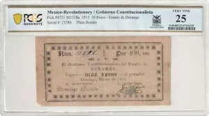 LVRqt / SrGm@w P#S757 M1518a 1915 10 y\ PCGS VF 25