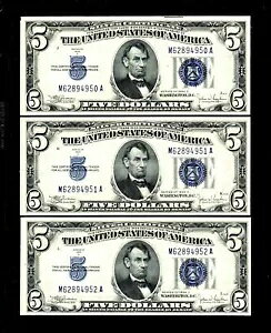 3 �� 1934-C $5 �V���o�[ �T�[�e�B�P�[�g���� �u���[ �V�[�� �N���X�v GEM UNC (A411)