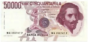 50000 ���� STAMPA DECENTRATA LORENZO BERNINI I TIPO LETTERA A 15/03/1984 qSPL