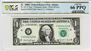 1988a $1 AMsuWEBv - FM ubN -  1 (R{ 1/2) -PCGS 66 PPQ