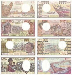 �W�u�` 500-10000 �t���� ND (1979-2005) P 36b 37e 38d 39b UNC �Z�b�g 4 ��