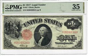 CC&C $1 1917 - �č����� �� �@��ʉ� PMG Choice Very Fine 35 Fr. 37