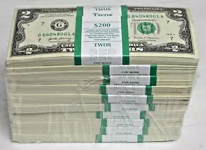 2017A $2 Fed Res Notes-Atlanta FRB z $200 ̘A SN  100 pbN 1 