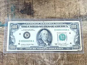 $100 1981A N[uh [ VA 58 - ̂