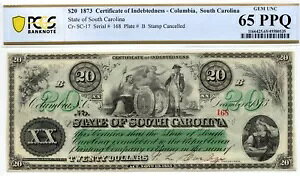 1873 $20 �T�E�X�J�����C�i�B�A�R�����r�A���� - PCGS 65 PPQ - �f���炵����i!���A