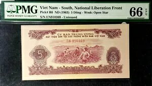PMG 66 WF EPQ UNC 1963 xgi 5 hA (+ 1 B.note) #18071