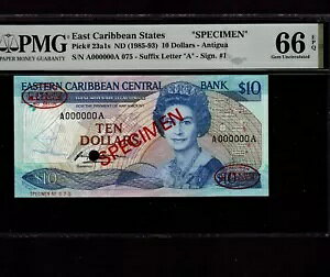 ���J���u���� �A���e�B�O�A 10 �h�� 1985 P-23a1s * PMG 66 EPQ * �W�{ *