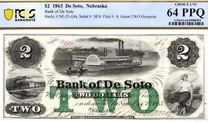 1863�N �l�u���X�J�B�f�E�\�g��s��2�h���p�~���� - PCGS 64 PPQ!���u���[�u���C�gCU+