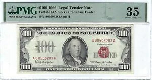 1966 N $100 100 h bh V[ č@ʉݎ PMG 35 ɏ㎿