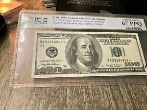 �_���l2176-A* �{�X�g�� 1999 $100 �X�^�[�m�[�g - PCGS 67PPQ - ��� UNC - ��������