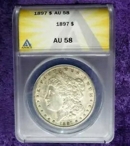 1897 ANACS AU 58 K Vo[ _[AAJO Vo[ $1 RC