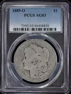 1889-O $1 �����K�� �V���o�[ �_���[ PCGS AG 03