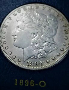 コイン モルガン シルバー ダラー1896-O VF 90% シルバー。米国のみ。結合発送 # 64