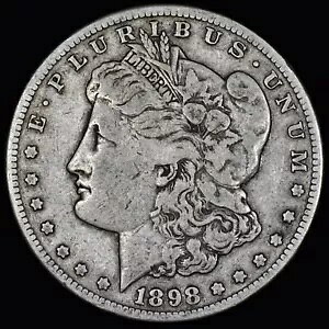 1898-S $1 ���[�K�� �V���o�[ �h�� ? VF ���ɏ㎿ ? �󏭂ȓ��t�R�C�� AY ?�M���ł���?