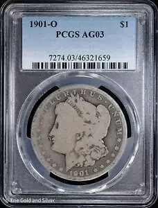1901-O $1 �����K�� �V���o�[ �_���[ PCGS AG 03