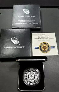 2019-P US Mint American Legion Proof Silver Dollar 99.9% ApbN