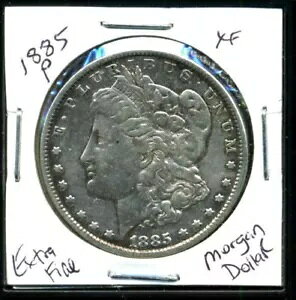 1885 P XF �����K�� �h�� 100 �Z���g �G�N�X�g�� �t�@�C�� 90% �i�C�X �č��V���o�[ US$1 �R�C�� #513