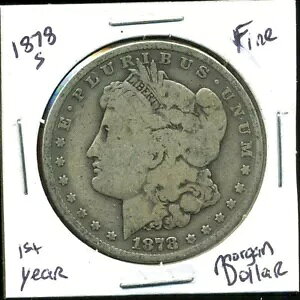 1878 SF [K h 100 Zg AJ 90% Vo[ USA $1 US FINE RC #6502