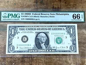 $1 1969D �A�M������s�� 1907-C �t�B���f���t�B�A PMG 66EPQ - ���[ �V���A�� 98 �Z�b�g