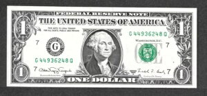 1988A $1 EFum[g FRNAtXB 1917AG44936248Q  8-GQ ubN 9-8 UNC