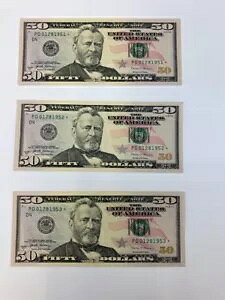 3 米国連続 $50.00 スターノート 2017A