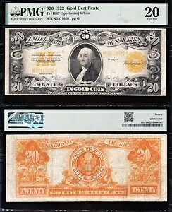 �ƂĂ��f�G�ȑ�_�őN���� VF 1922 $20 �S�[���h�ؖ���! PMG20�I���������I 10691