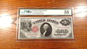 1917 PMG AU58 1 h AJ t[ho[O #37 1 h w!