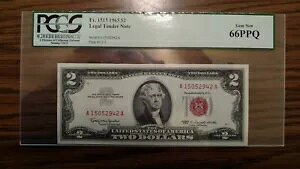 Fr.1514 1963 A $2.00 �č����� �@��ʉݎ��� PCGS 66 PPQ ��� �V�i�B