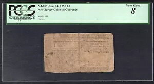 NJ-107 1757 N 6  14  ?3 3 |h j[W[W[An PCGS ɗǂ-8 *A*