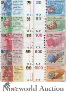 ` SCB Zbg 5  - 20-1000 h 2010 P 297-301 Frist Prefix AA UNC