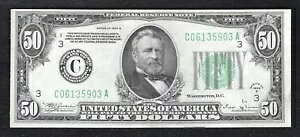 FR 2104-C 1934-B $50 �t�����X�A�M�������x���� �y���V���o�j�A�B�t�B���f���t�B�A ������