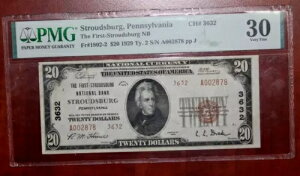 $20 1929 XgEYo[O yVojA PMG O[h 30 ɏ㎿ (123GCM)