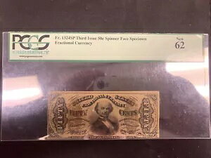 1863N-3- 50c ʉ݃Xsi[tFCX Fr 1324SP- PCGS 62