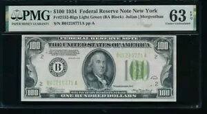 AC 1934 $100 j[[N FRN PMG 64 EPQ CgO[ V[ LGS FR 2152-B