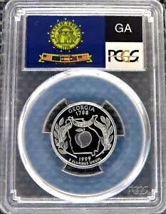 1999-S 25c �W���[�W�A �V���o�[ �Â��B�����x�� �N�H�[�^�[ �v���[�t PCGS PR70DCAM
