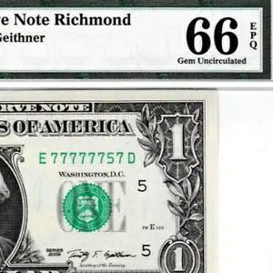 �j�A�\���b�h �{�[�C���O 757 S/N 77777757 $1 2009 �N�A�M�������x������� Fr. 1934-E PMG