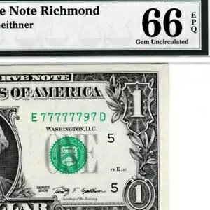 NEAR SOLID 797 BOEING S/N 77777797 $1 2009 �A�M������s����1934-E PMG