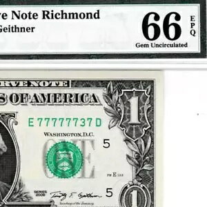 �j�A�\���b�h �{�[�C���O 737 S/N 77777737 $1 2009 �N�A�M�������x������� Fr. 1934-E PMG