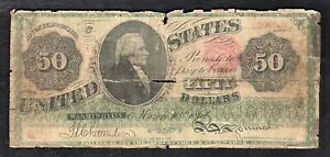 FRB 148 1862 $50 @ʉݕčűUv **