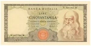 50000 ���� BANCA D'ITALIA ���I�i���h �_ ���B���` ���f���[�T 1972/05/16 SPL+