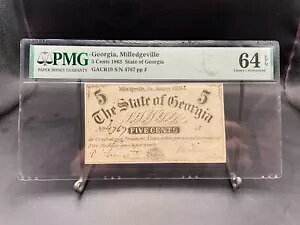 1863 NW[WAB~bWr 5 Zg PMG MS 64 EPQ Choice Unc TOP POP!!!