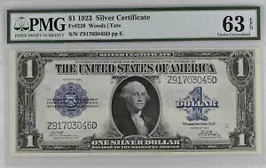 $1 1923 Vo[T[gA_239 A EbY - e[g PMG Ch Unc 63EPQ